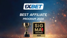 1xBet victorious at SiGMA Asia Awards 2024